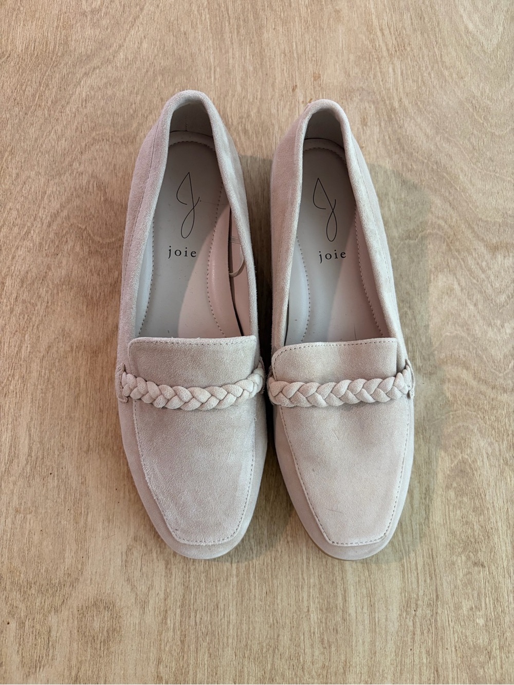 Joie Suede Braided Loafers